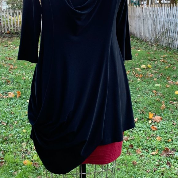 Simpli Black Asymmetrical Dress - Picture 10 of 12